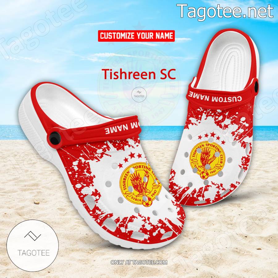 Tishreen SC Logo Custom Crocs Clogs - BiShop