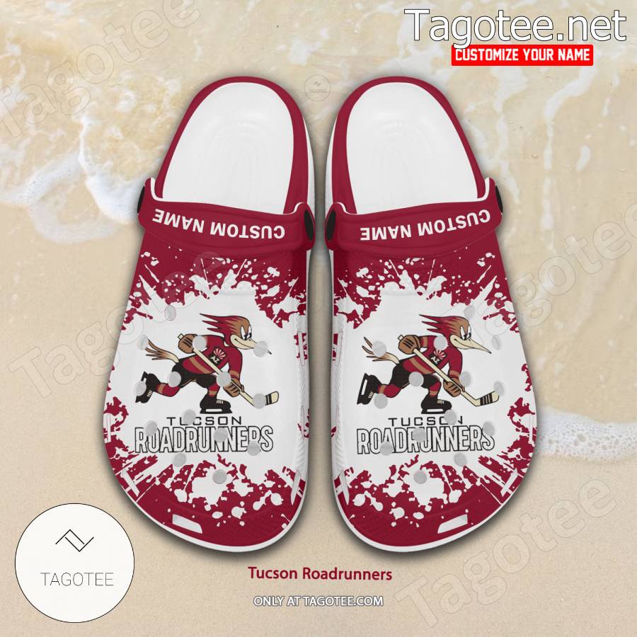 Tucson Roadrunners Logo Crocs Clogs - BiShop a