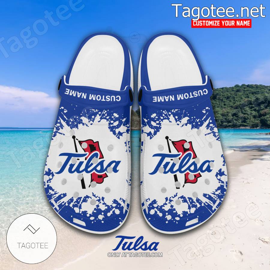 Tulsa Logo Custom Crocs Clogs - BiShop a