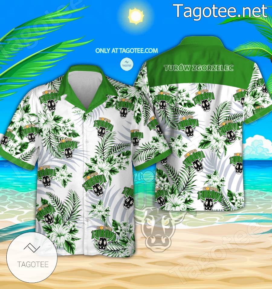 Turow Zgorzelec Logo Hawaiian Shirt And Shorts - EmonShop