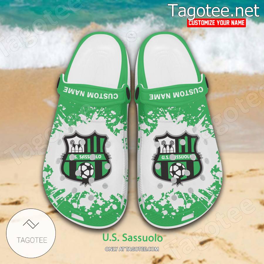 U.S. Sassuolo Logo Custom Crocs Clogs - BiShop a