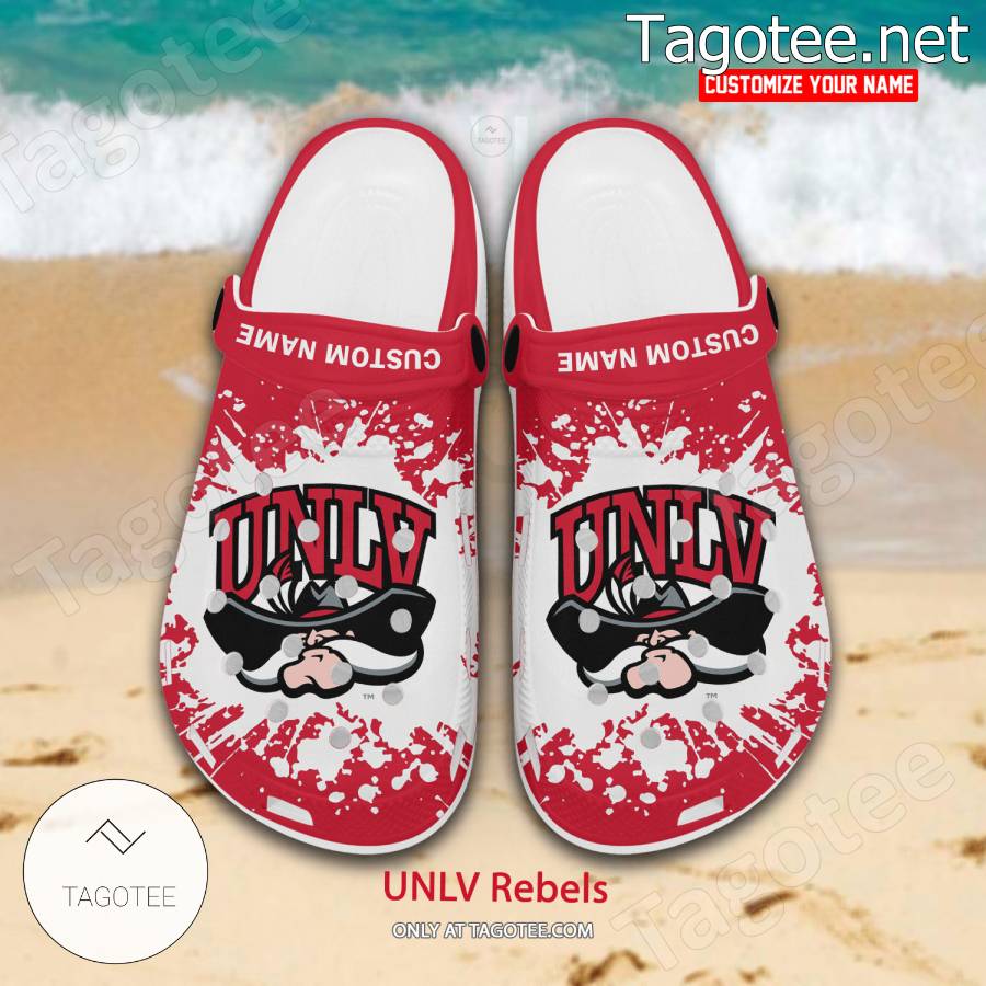 UNLV Rebels Logo Custom Crocs Clogs - BiShop a