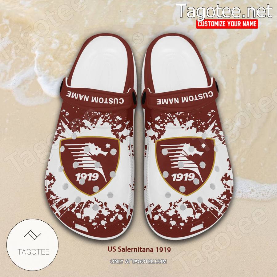 US Salernitana 1919 Logo Custom Crocs Clogs - BiShop a