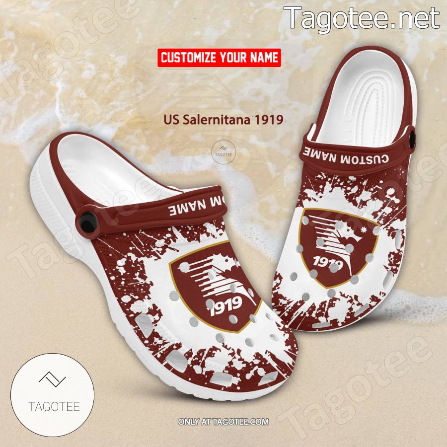 US Salernitana 1919 Logo Custom Crocs Clogs - BiShop