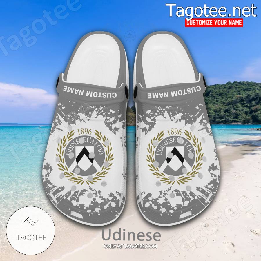 Udinese Logo Custom Crocs Clogs - BiShop a