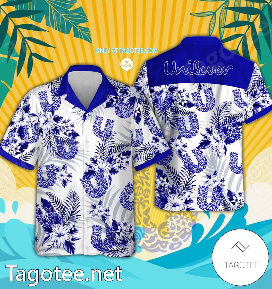 Unilever Logo Hawaiian Shirt And Shorts - EmonShop