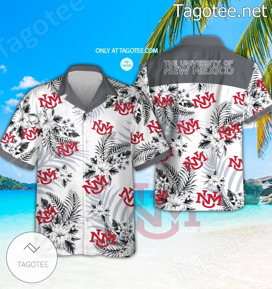 University of New Mexico Logo Hawaiian Shirt And Shorts - BiShop