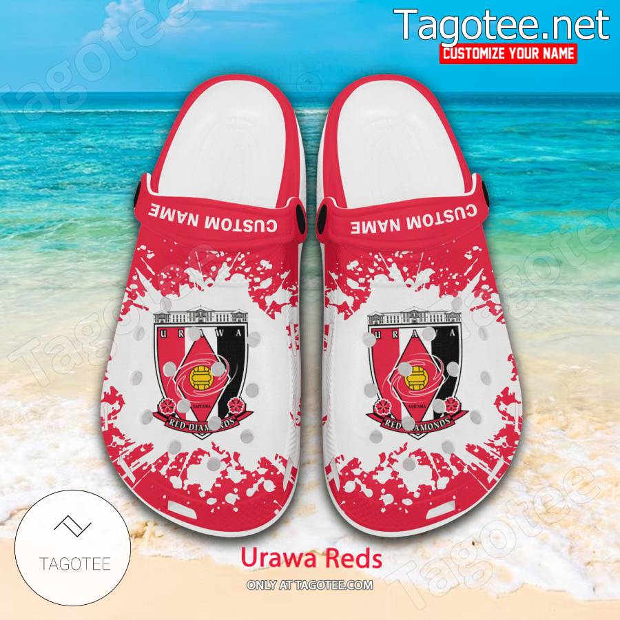 Urawa Reds Logo Custom Crocs Clogs - BiShop a