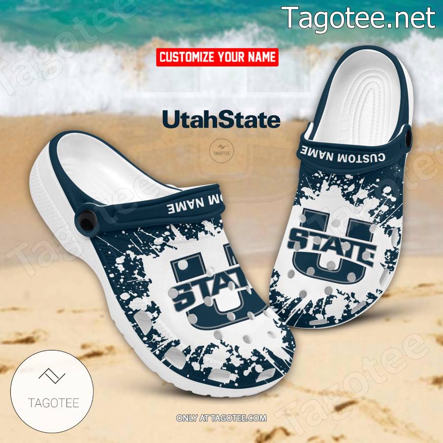 Utah State Logo Custom Crocs Clogs - BiShop