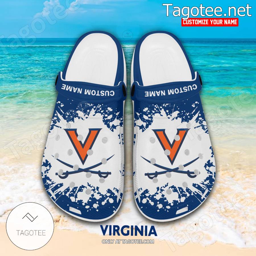 Virginia Logo Custom Crocs Clogs - BiShop a