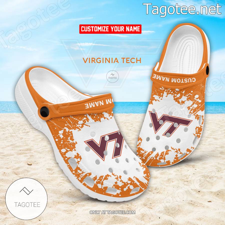 Virginia Tech Logo Custom Crocs Clogs - BiShop