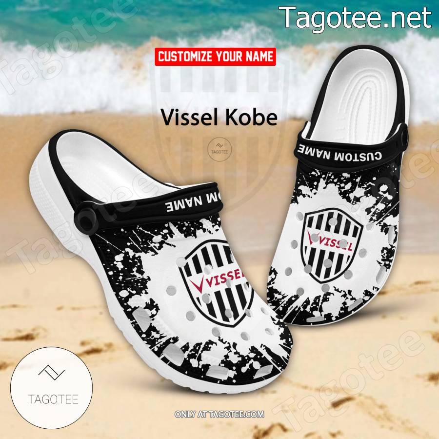 Vissel Kobe Logo Custom Crocs Clogs - BiShop