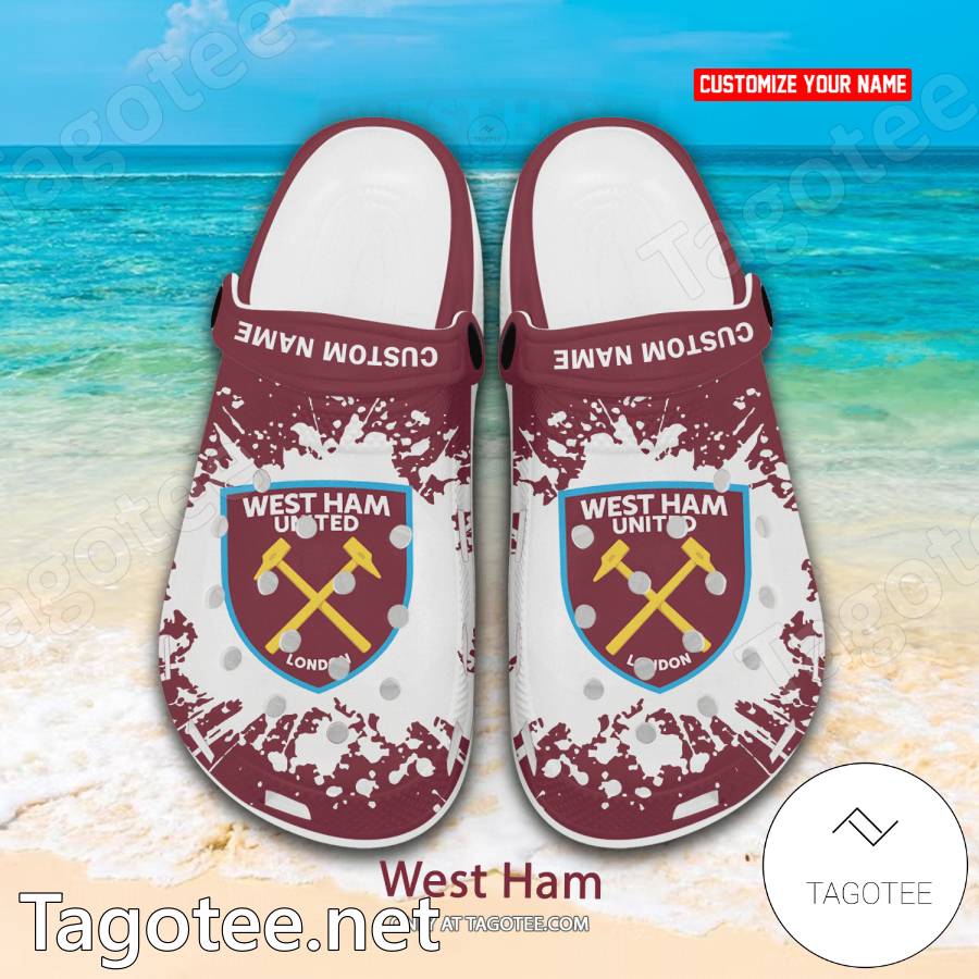 West Ham Custom Crocs Clogs - BiShop a