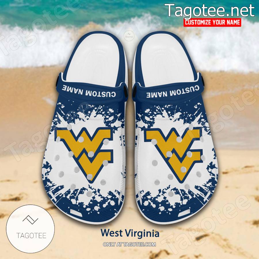 West Virginia Logo Custom Crocs Clogs - BiShop a