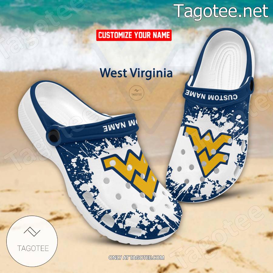 West Virginia Logo Custom Crocs Clogs - BiShop