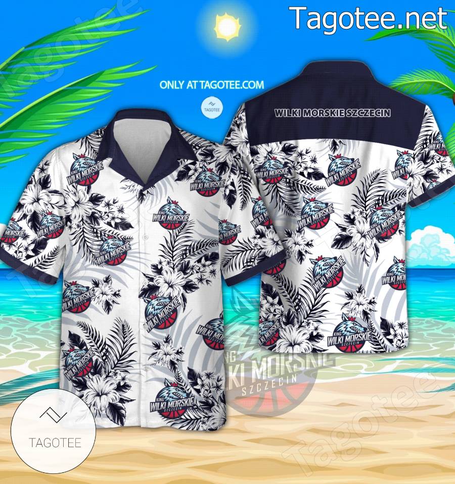 Wilki Morskie Szczecin Logo Hawaiian Shirt And Shorts - EmonShop