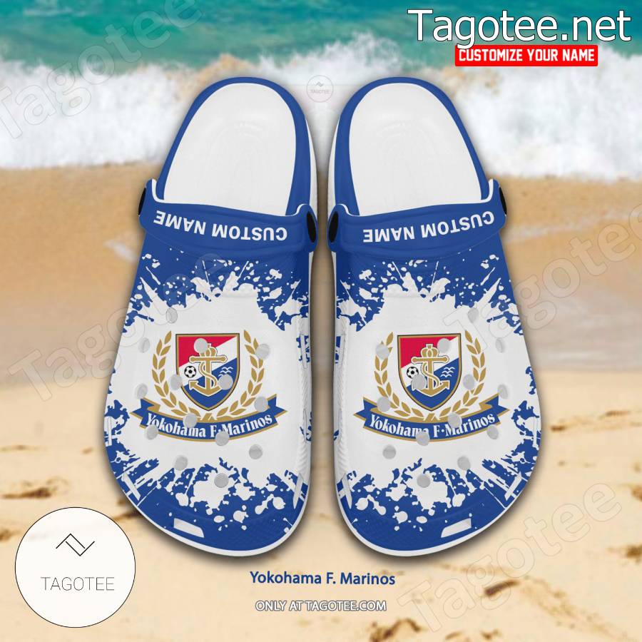 Yokohama F. Marinos Logo Custom Crocs Clogs - BiShop a