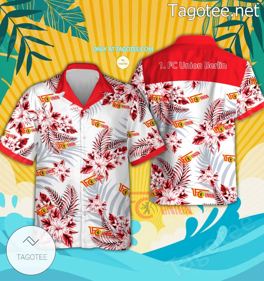 1. FC Union Berlin Logo Hawaiian Shirt - BiShop