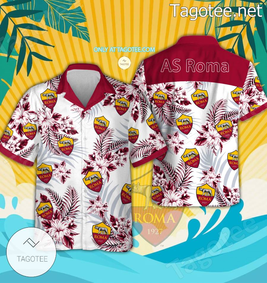 AS Roma Logo Aloha Shirt - BiShop