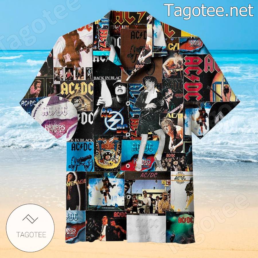 Ac/dc Collage Hawaiian Shirt