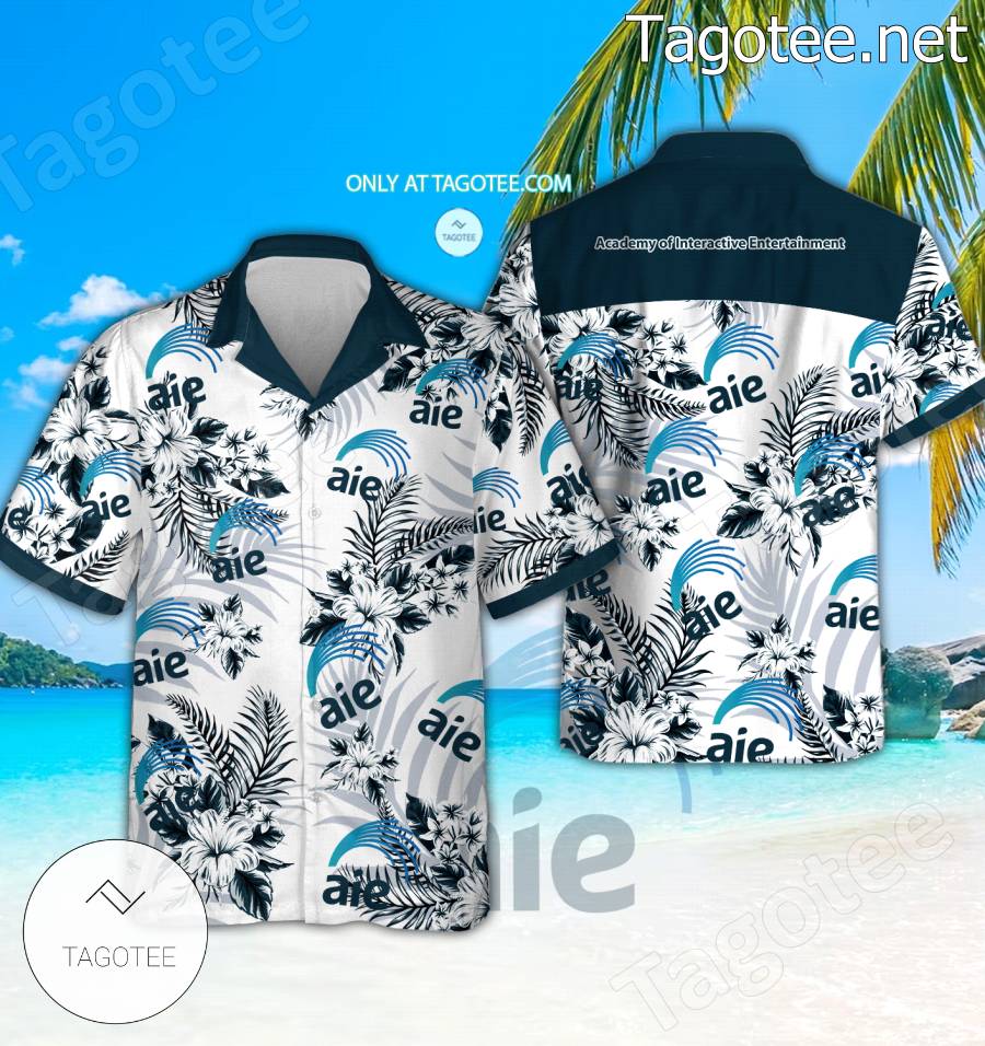 Academy of Interactive Entertainment Short Sleeve Aloha Shirt, Shorts - EmonShop