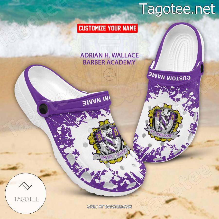 Adrian H. Wallace Barber Academy Logo Crocs Unisex-Adult - BiShop