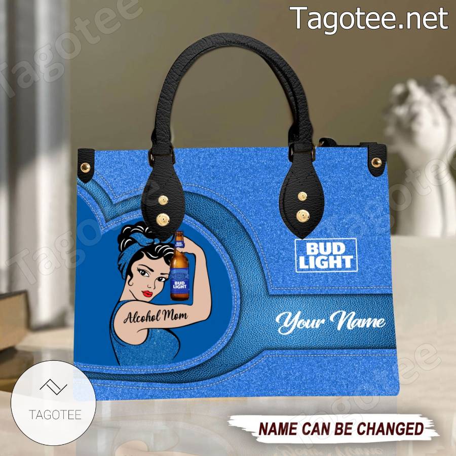 Alcohol Mom Bud Light Personalized Handbag