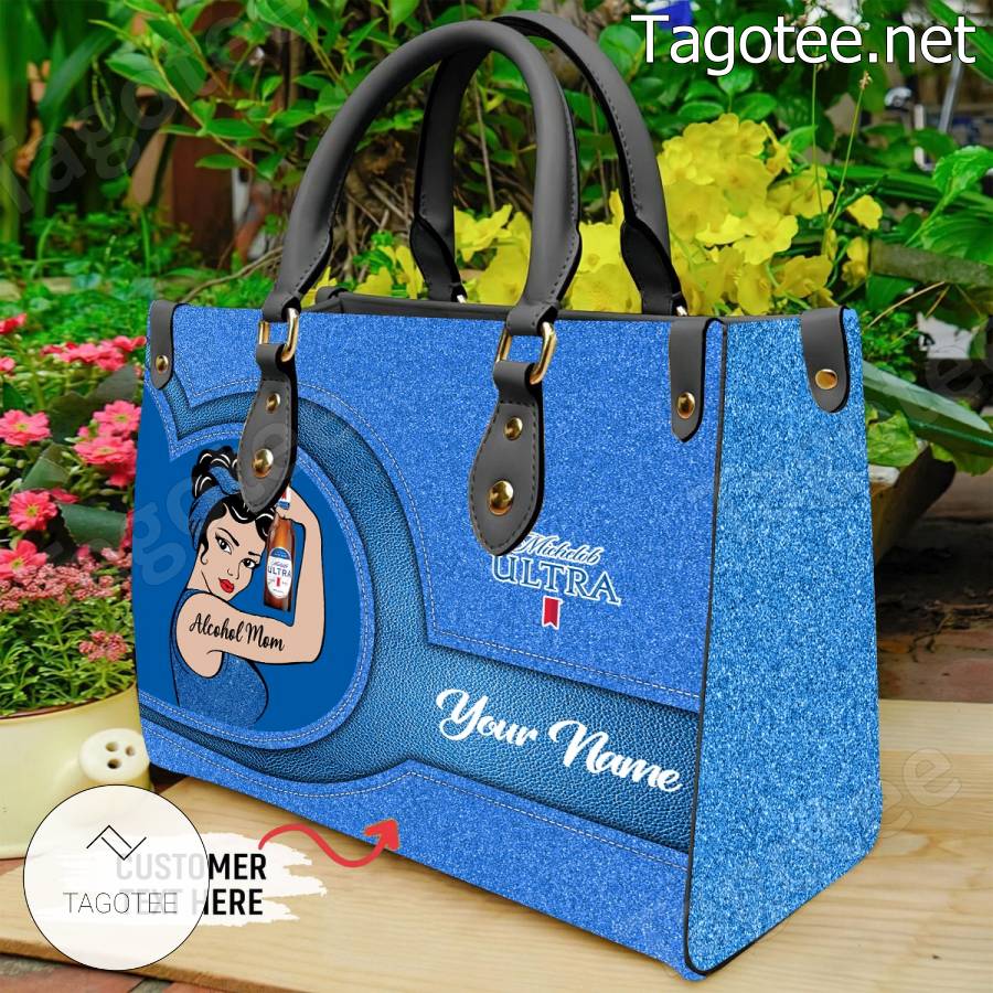 Alcohol Mom Michelob Ultra Personalized Handbag a