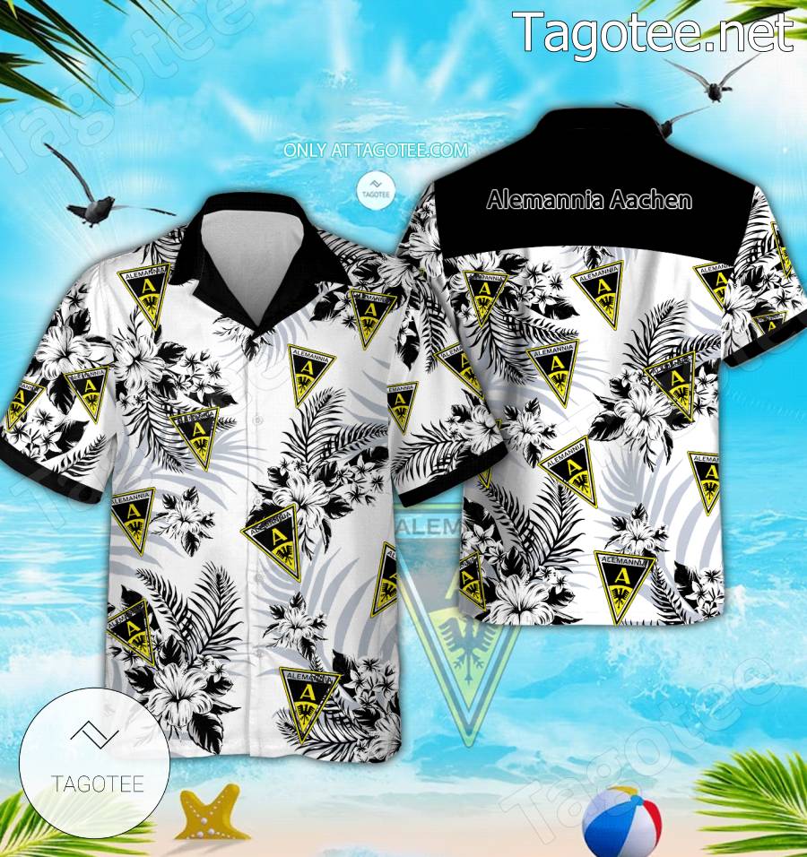 Alemannia Aachen Logo Hawaiian Shirt - BiShop