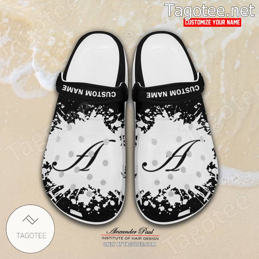 Alexander Paul Institute of Hair Design Logo Crocs Clogs - BiShop a