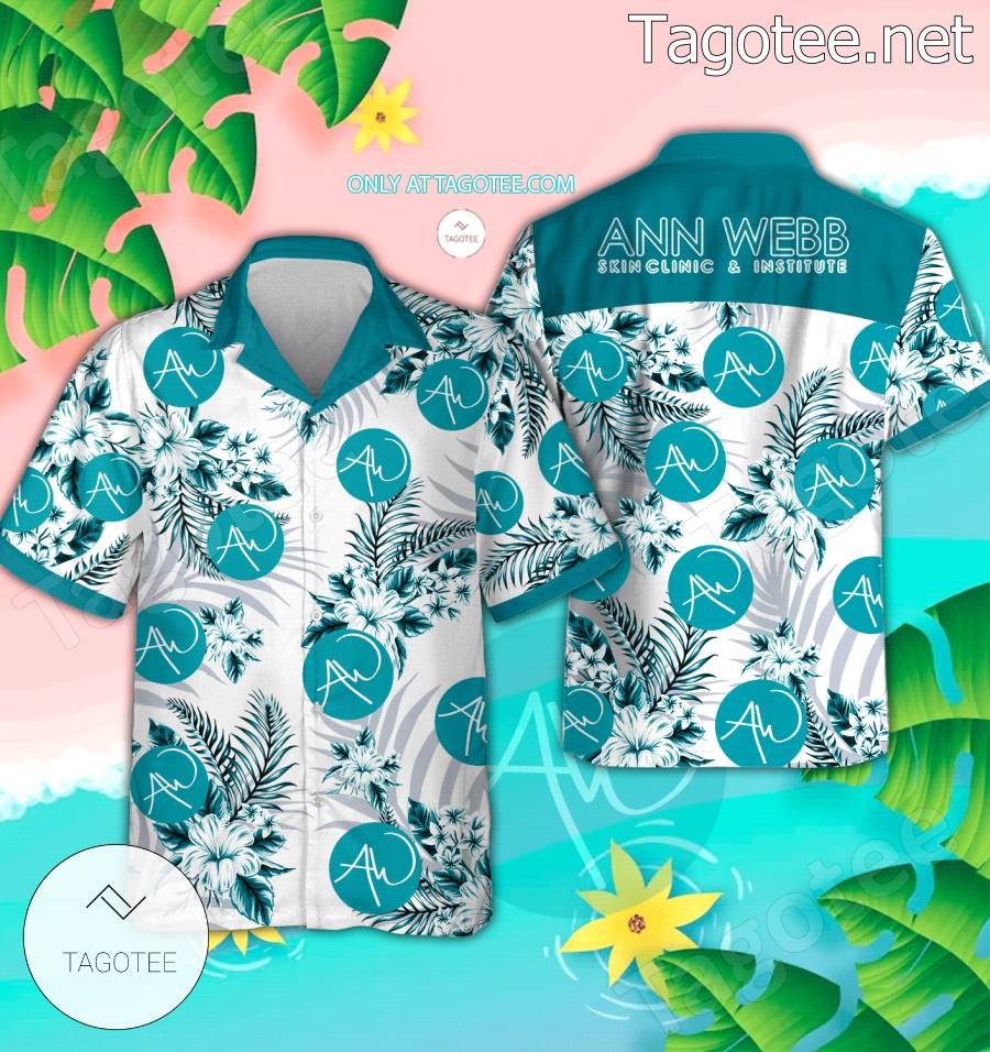 Ann Webb Skin Institute Logo Aloha Summer Shirt - BiShop