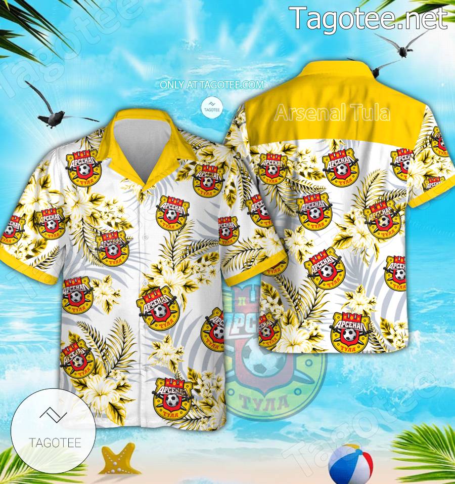 Arsenal Tula Logo Hawaiian Shirt And Shorts - BiShop