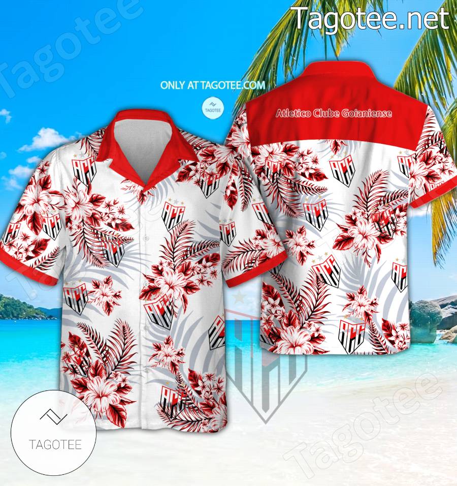 Atletico Clube Goianiense Logo Hawaiian Shirt - BiShop