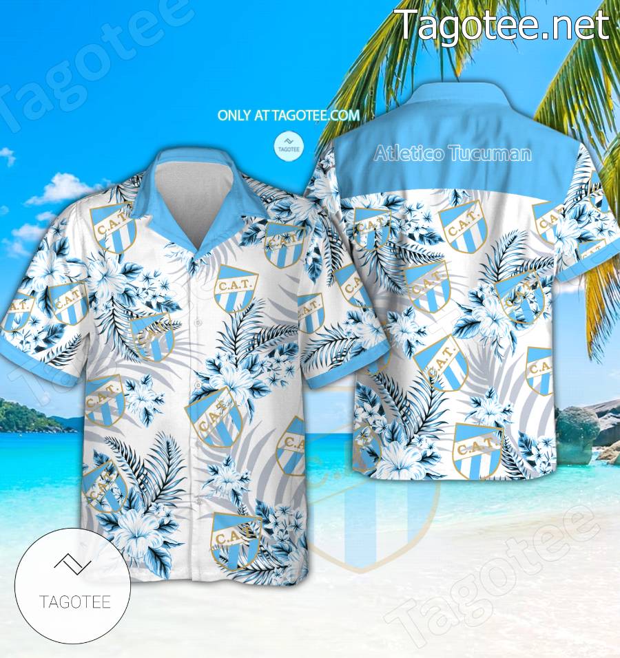 Atletico Tucuman Logo Aloha Shirt - BiShop