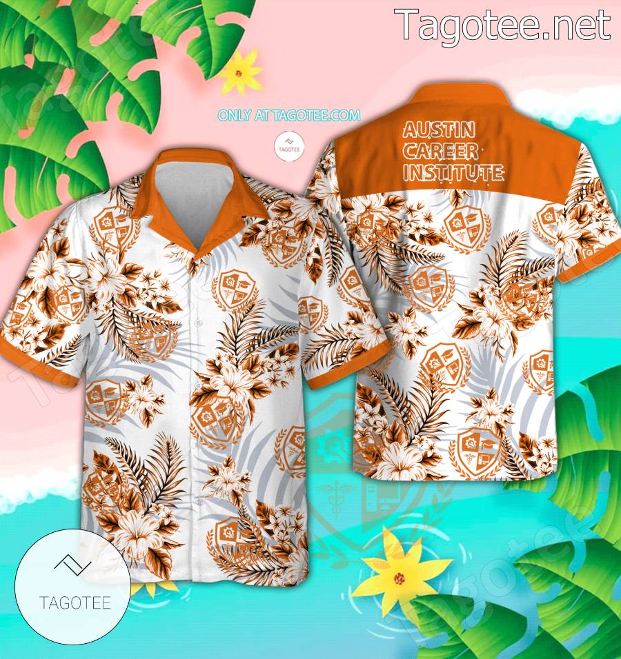 Austin Career Institute Logo Aloha Summer Shirt - BiShop