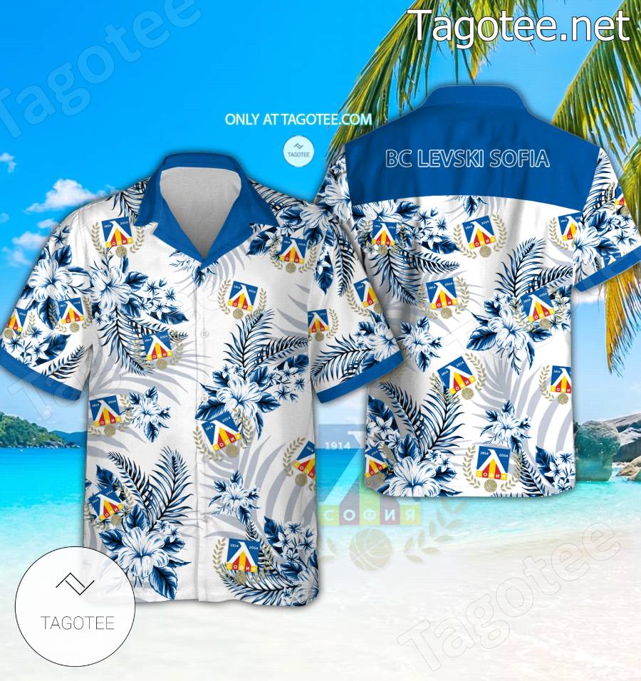 BC Levski Sofia Logo Hawaiian Shirt And Shorts - EmonShop