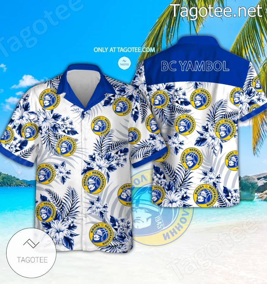 BC Yambol Logo Hawaiian Shirt And Shorts - EmonShop