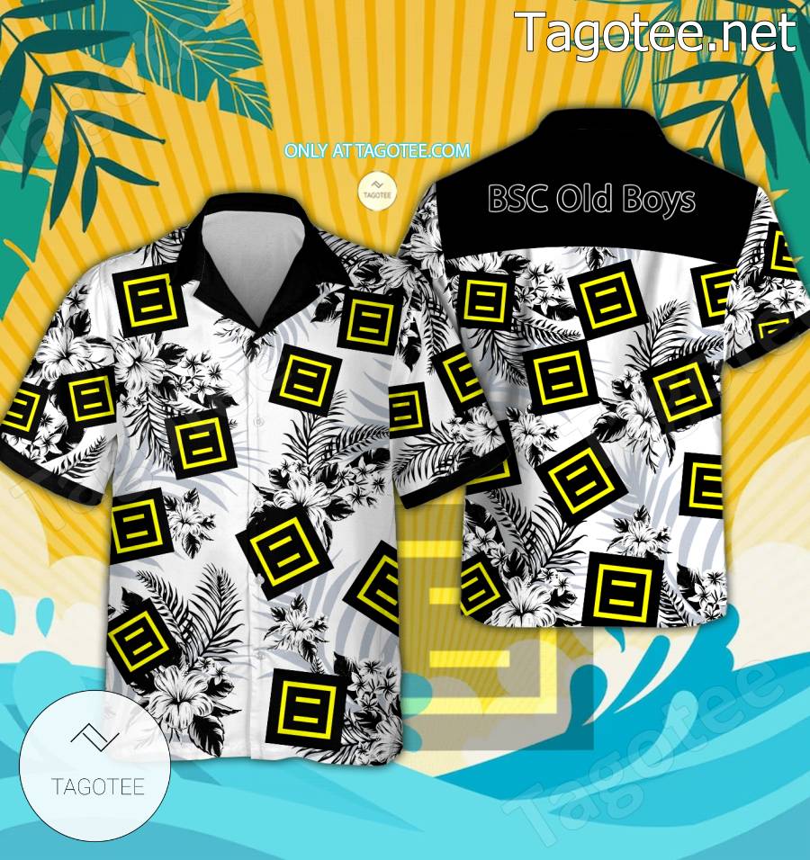 BSC Old Boys Logo Hawaiian Shirt - BiShop