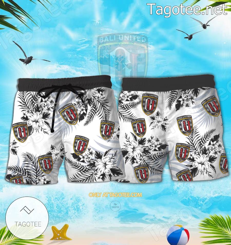 Bali United Beach Hawaiian Shirt, Shorts - BiShop a