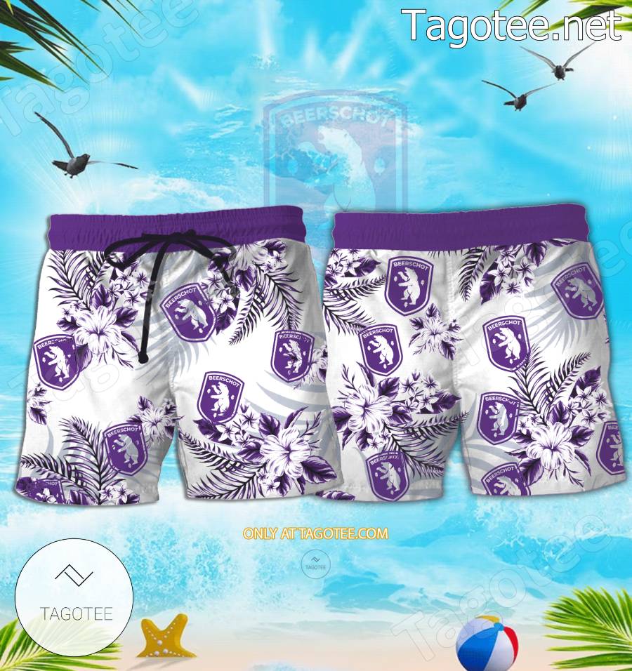 Beerschot AC Logo Hawaiian Shirt - BiShop a