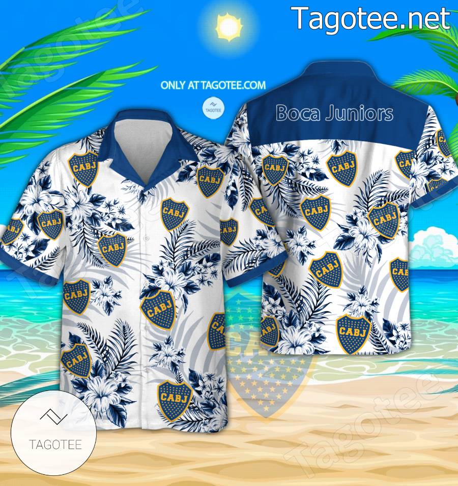 Boca Juniors Logo Aloha Shirt - BiShop