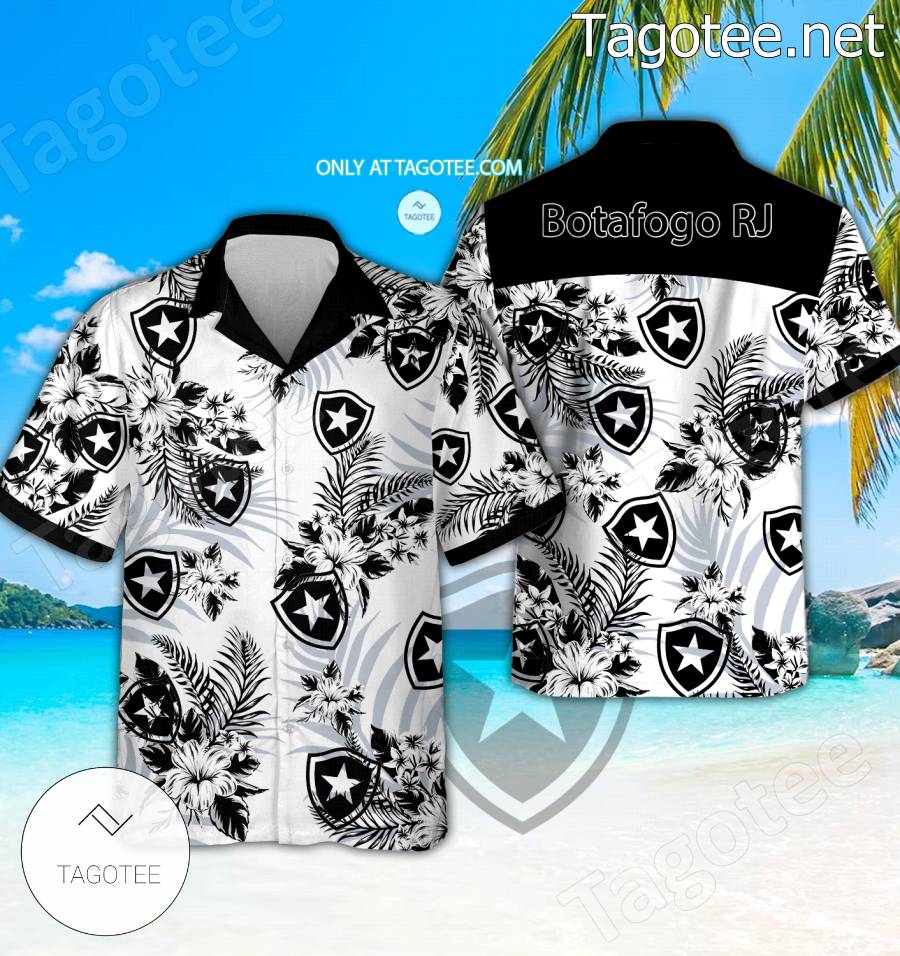 Botafogo RJ Logo Hawaiian Shirt - BiShop