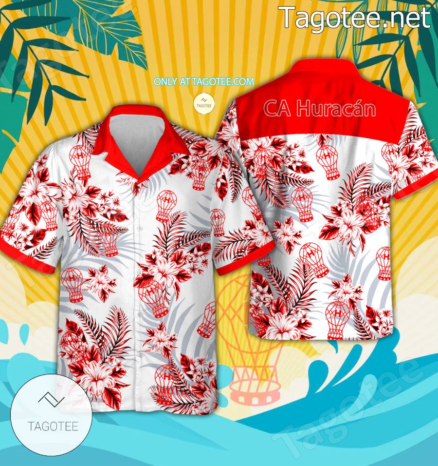 CA Huracán Logo Aloha Shirt - BiShop