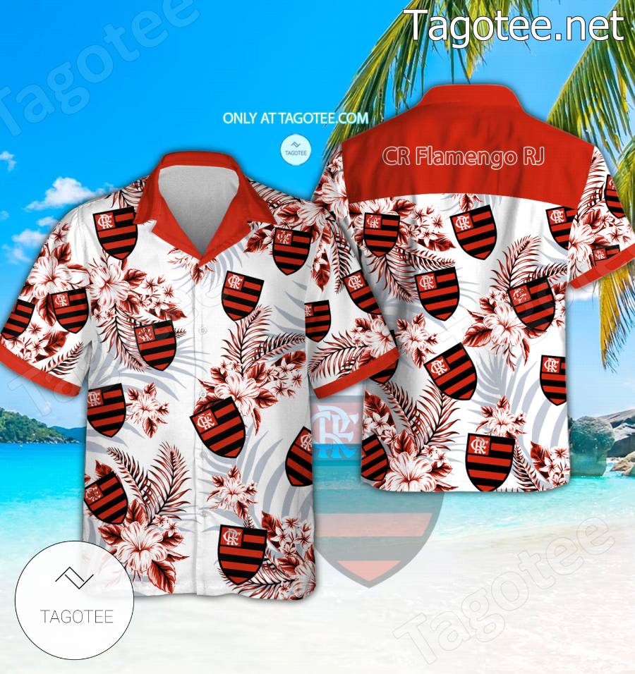 CR Flamengo RJ Logo Hawaiian Shirt - BiShop