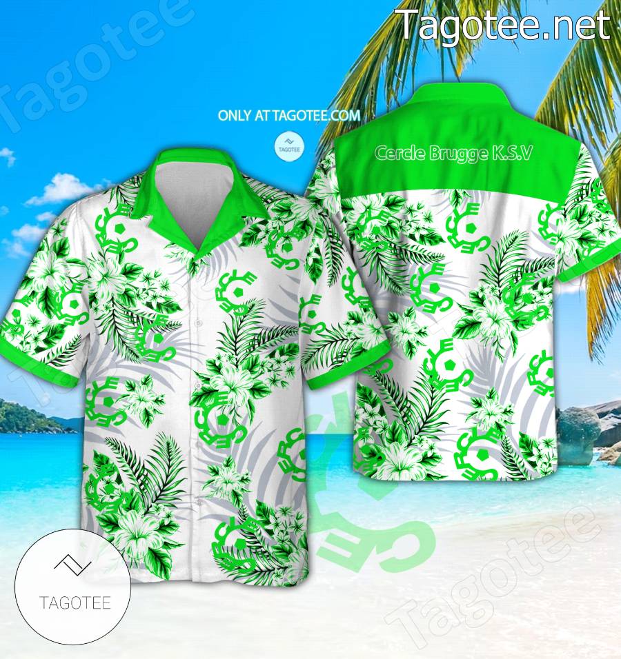 Cercle Brugge K.S.V Logo Hawaiian Shirt - BiShop