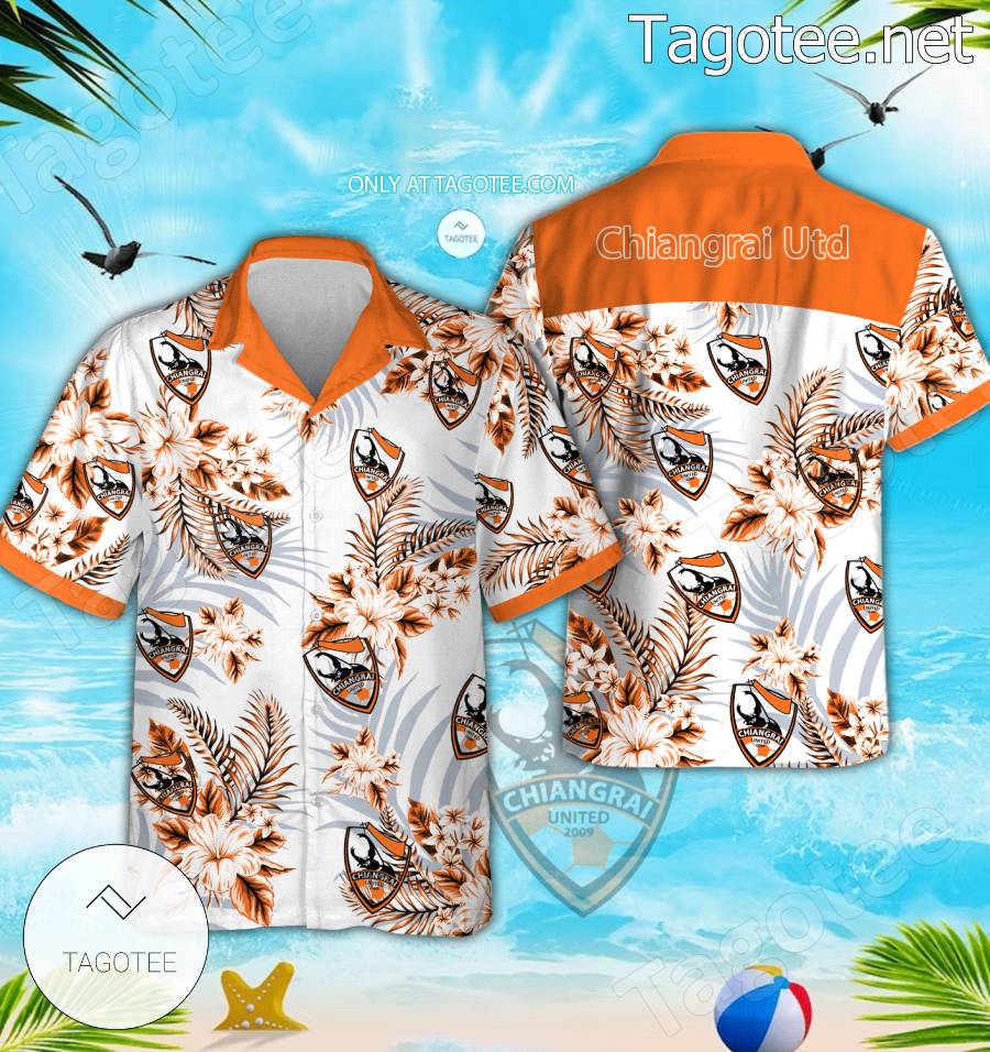 Chiangrai Utd Logo Aloha Shirt - BiShop