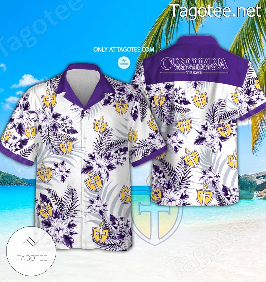 Concordia University Texas Logo Aloha Summer Shirt - BiShop