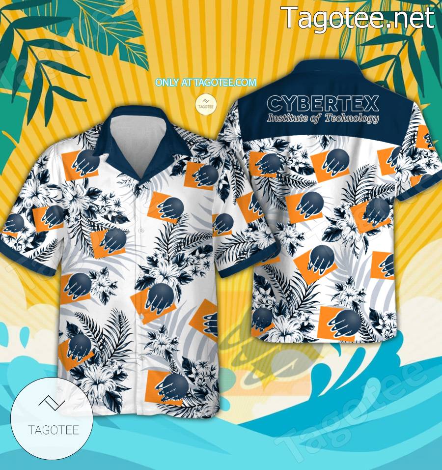 CyberTex Institute of Technology Logo Aloha Summer Shirt - BiShop