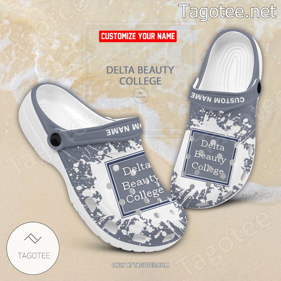 Delta Beauty College Logo Crocs Clogs - BiShop