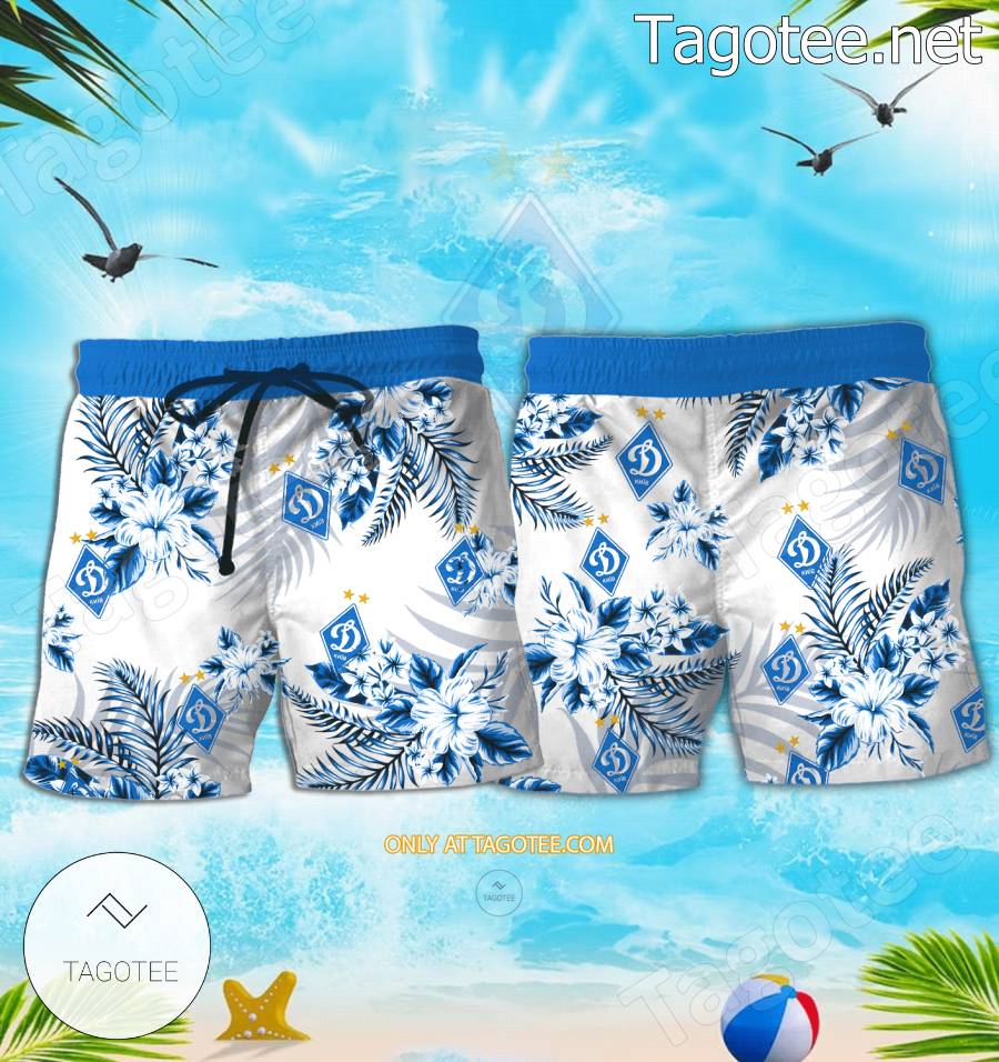 Dynamo Kyiv Beach Hawaiian Shirt, Shorts - BiShop a